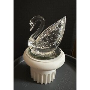 Swarovski Crystal CENTENARY SWAN Figurine & Stand 100 Years